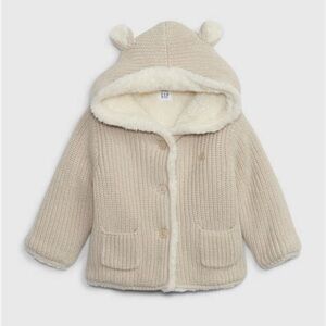 Gap baby sherpa-lined knit sweater. 6 - 12 months